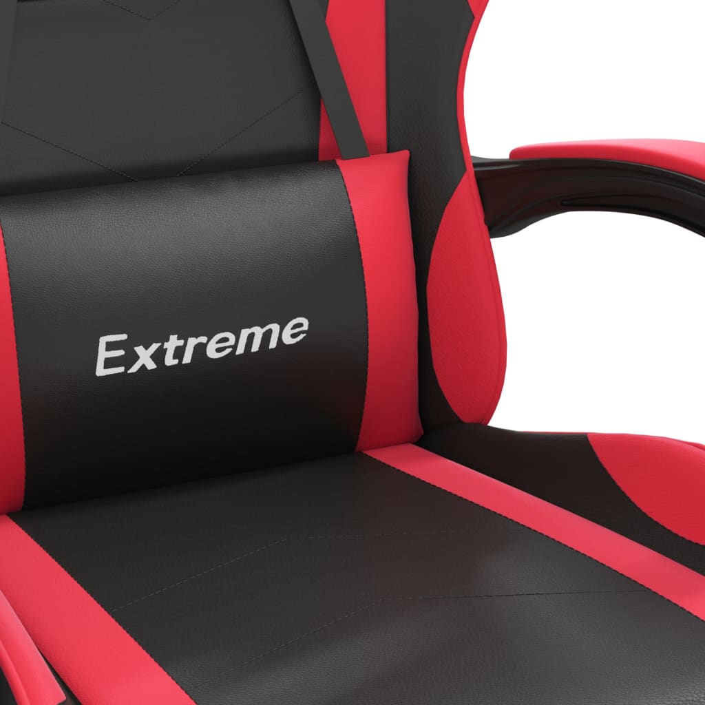Gaming-Stuhl Drehbar Schwarz und Grün Kunstleder