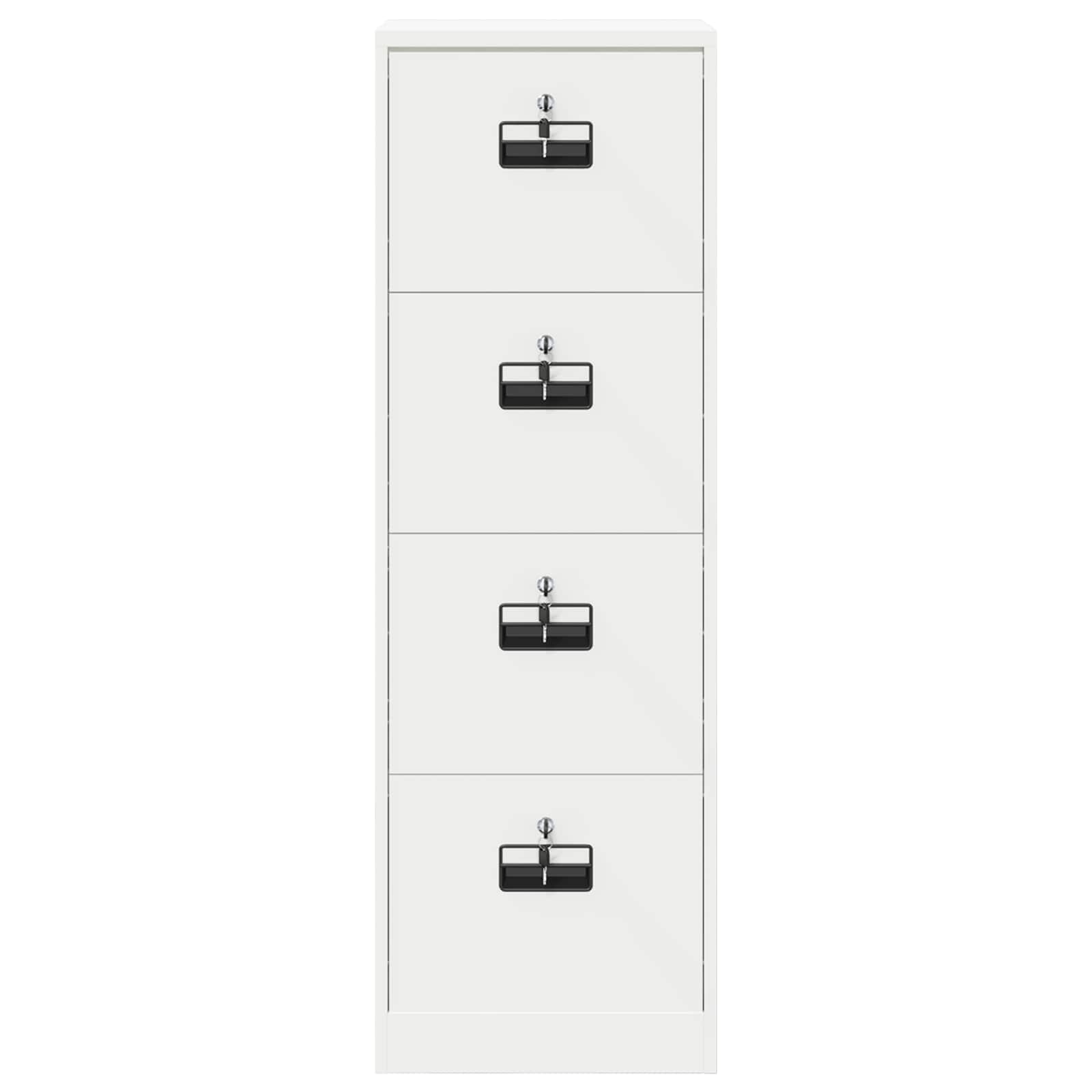 Aktenschrank 2 pcs Schwarz 44 x 50 x 139 cm Kaltgewalzter Stahl