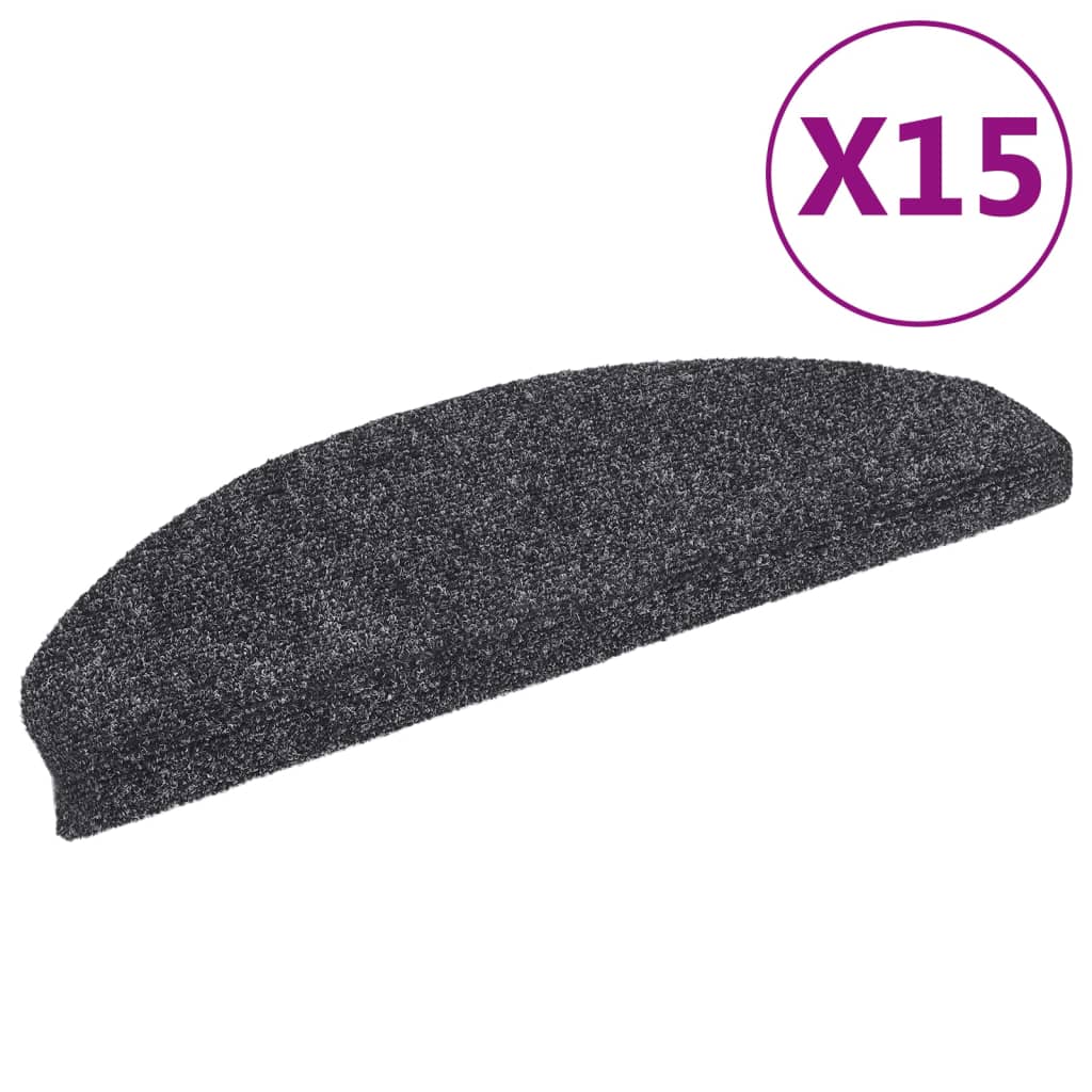 Stufenmatten Selbstklebend 15 Stk. 56x17x3 cm Hellbraun Halbrund