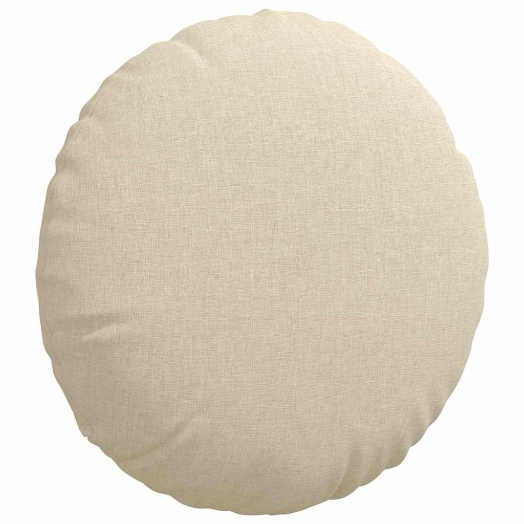 Sitzkissen 2 pcs Hellgrau Ø30 x 13 cm Stoff