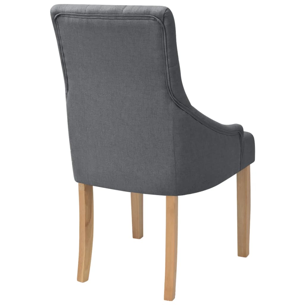 Esszimmerstühle 2 Stk. Creme Stoff