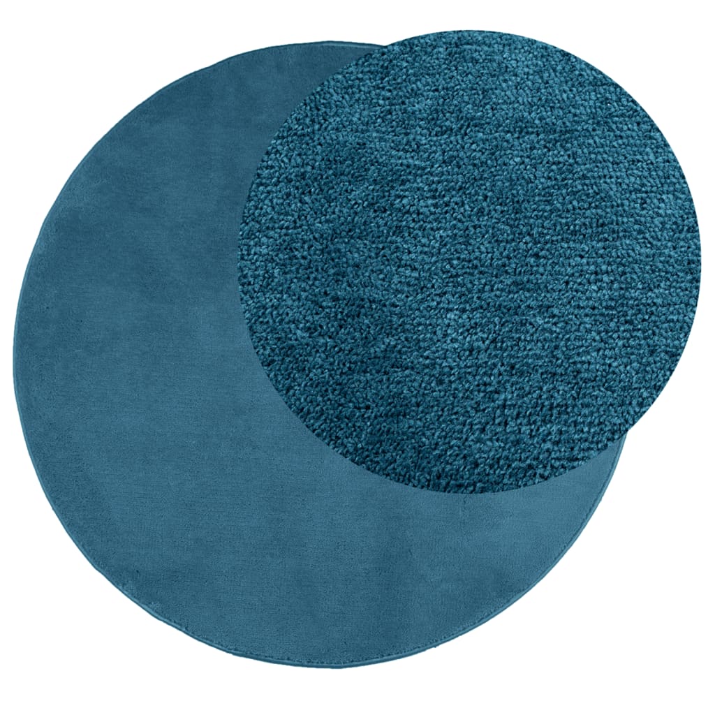 Teppich OVIEDO Kurzflor Anthrazit 120x120 cm