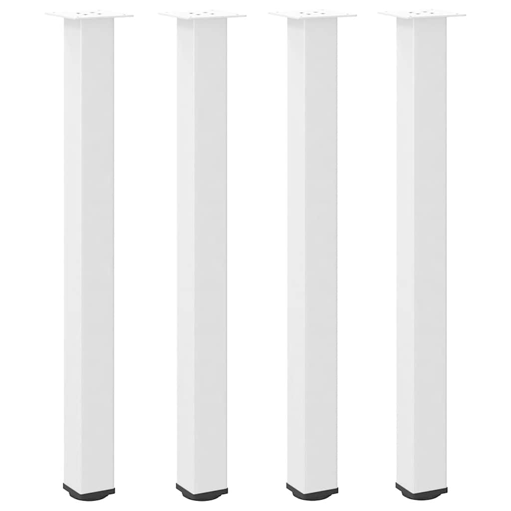 Bartischbeine 4 Stk. Schwarz 100-102 cm Stahl