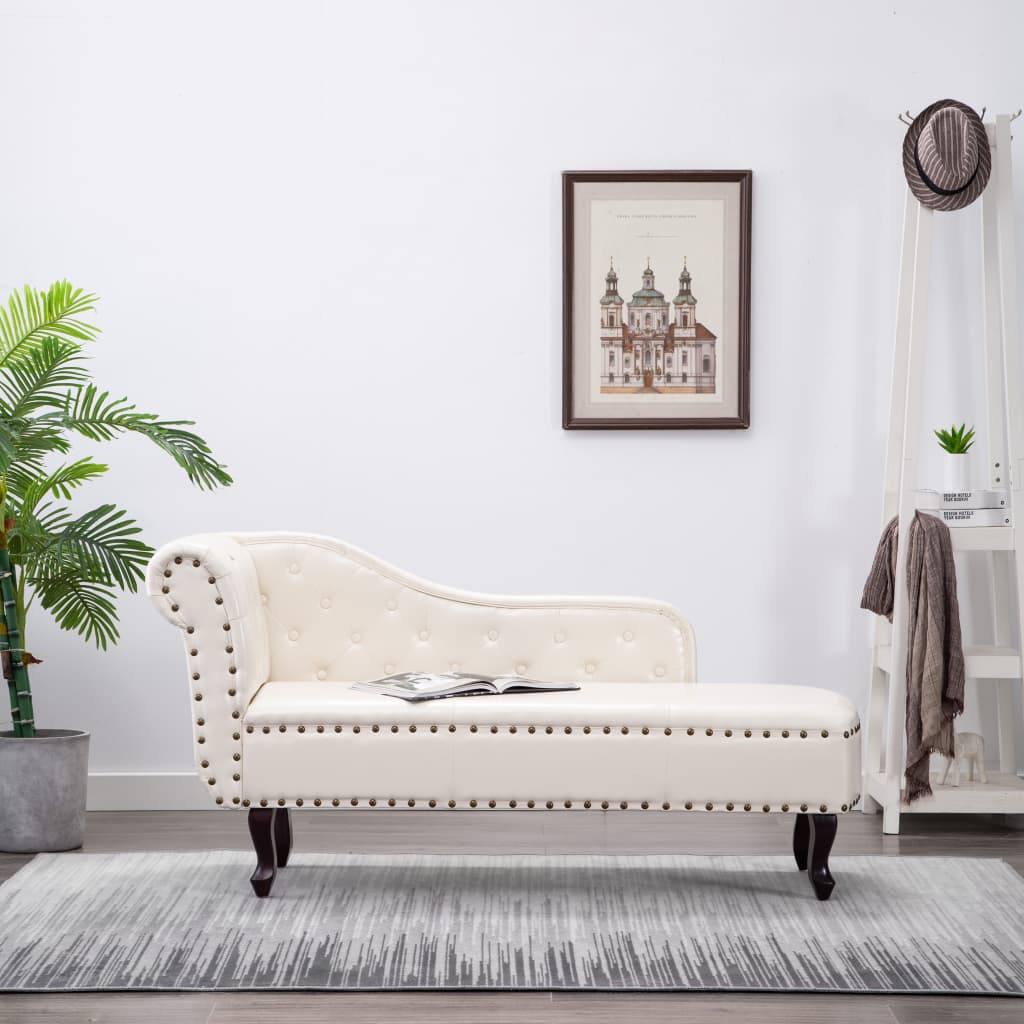 Chaiselongue Braun Wildleder-Optik