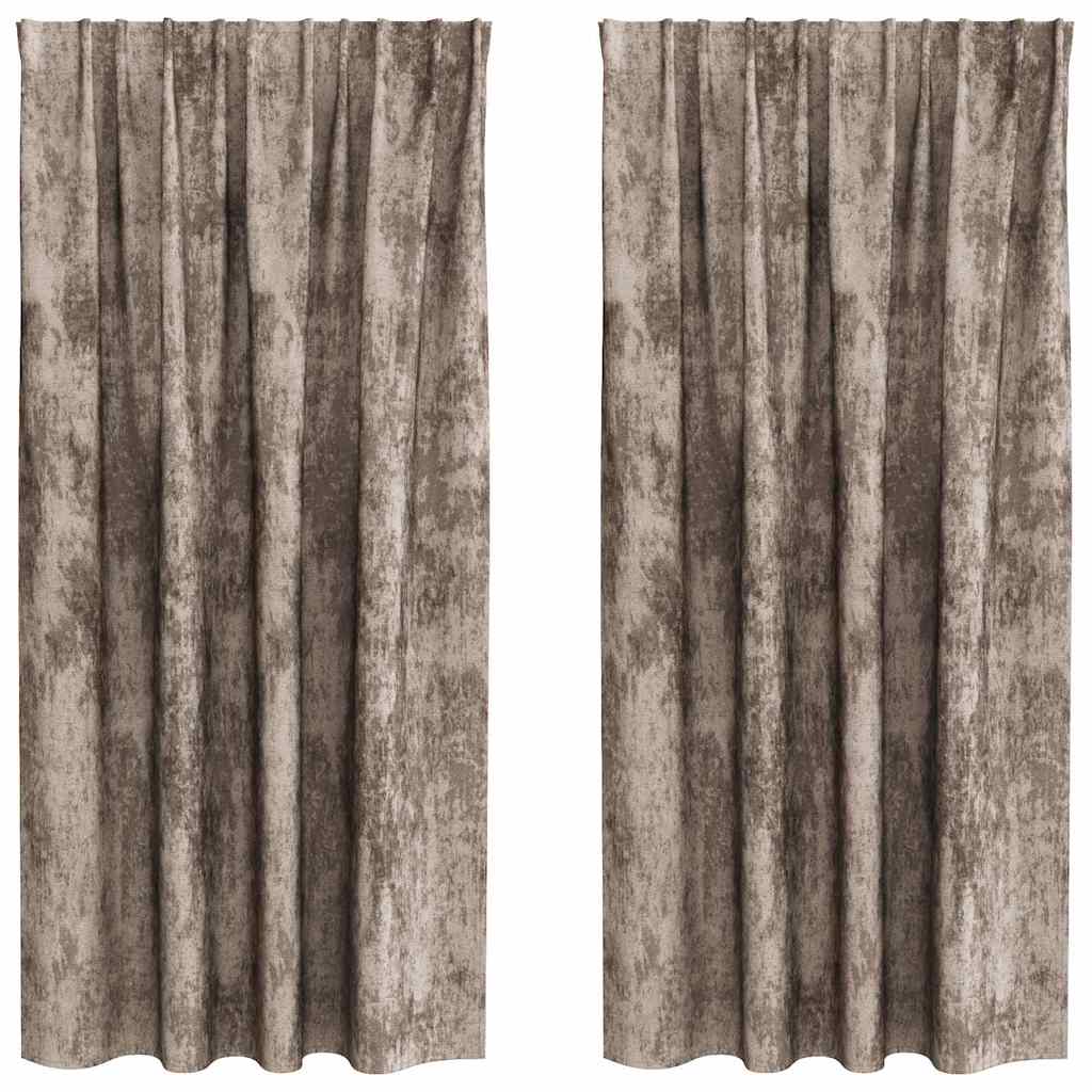 Samtvorhänge mit Vorhängen 2 pcs Weinrot 140 x 140 cm Samt