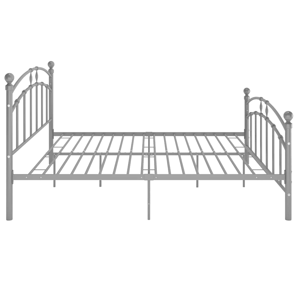 Bettgestell Grau Metall 90x200 cm