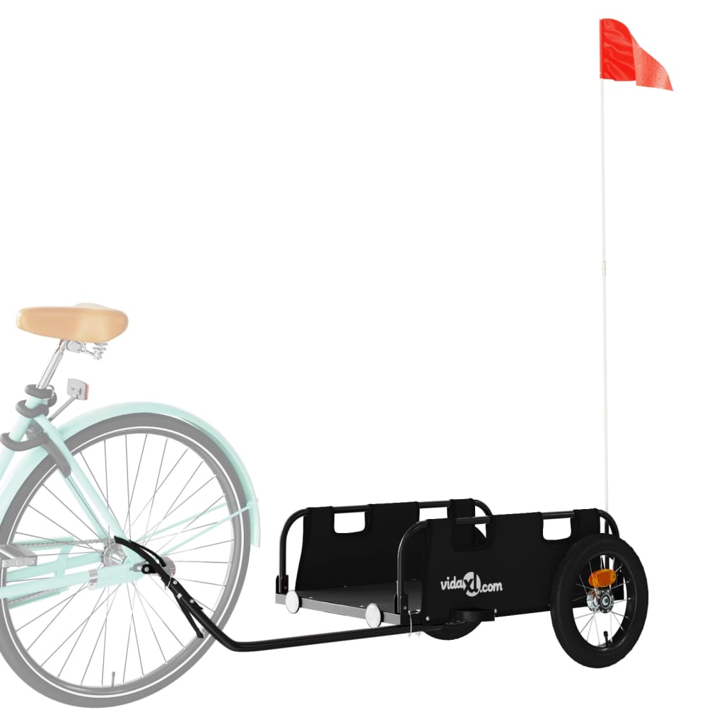 Fahrradanhänger Orange Oxford-Gewebe und Eisen