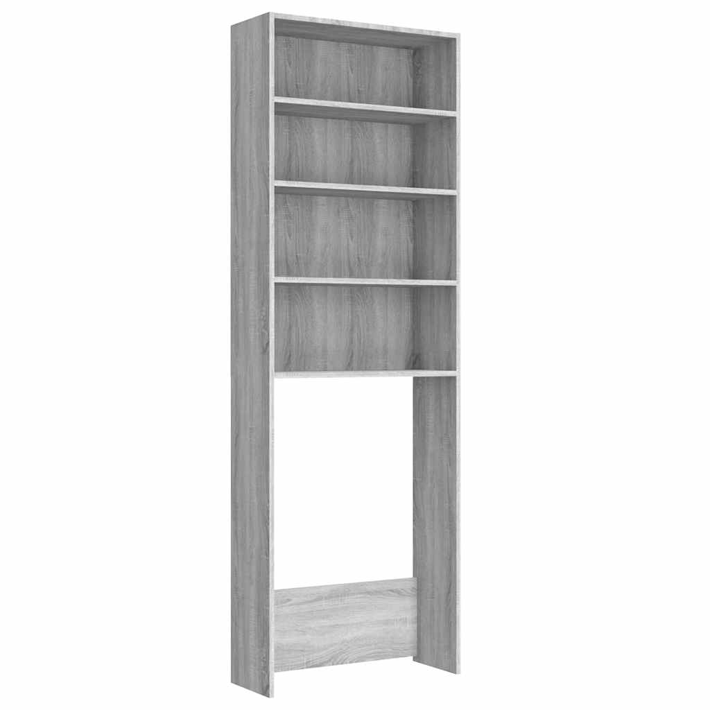 Waschmaschinenschrank Weiß 64x24x190 cm