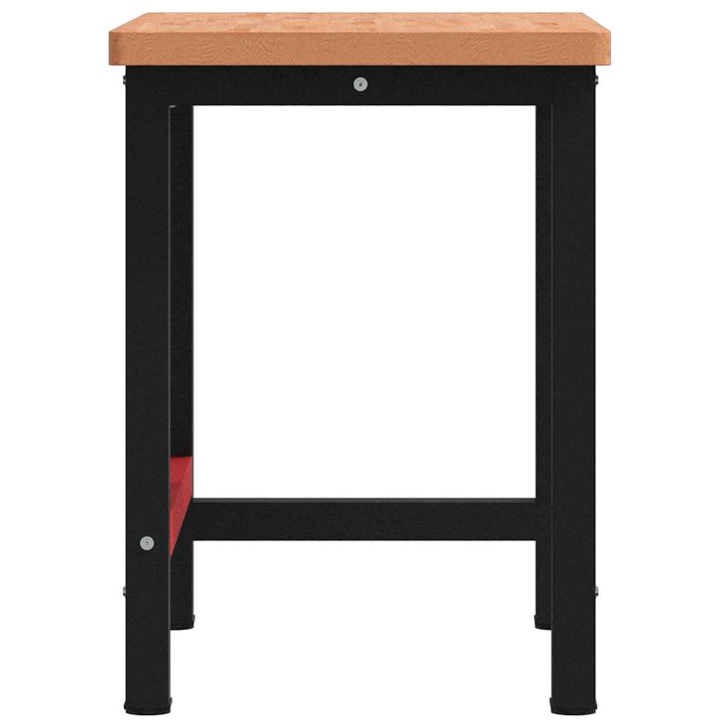 Werkbank 100x60x81,5 cm Massivholz Buche Rechteckig