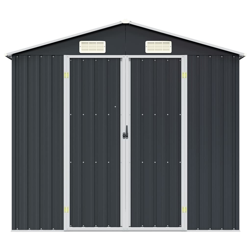 Gerätehaus Grün 205x129x183 cm Verzinkter Stahl