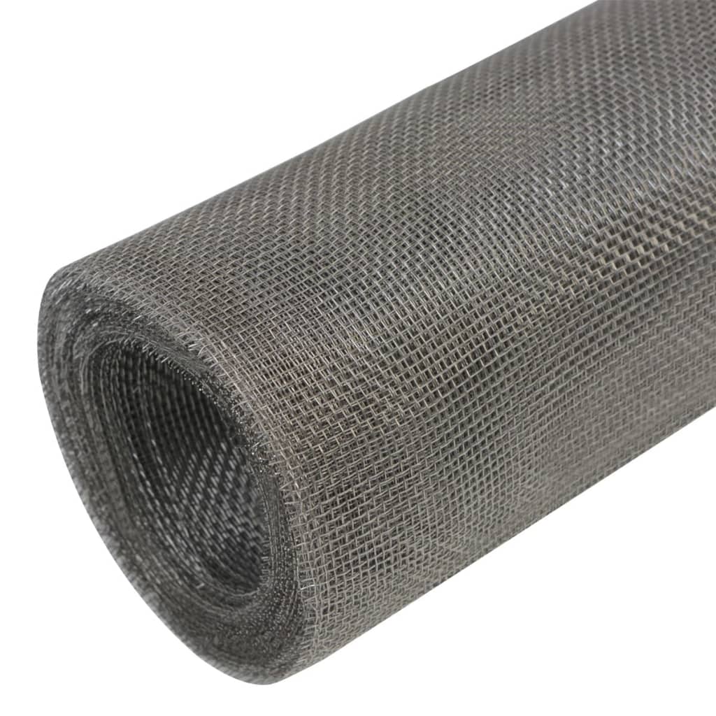 Drahtzäune 100 x 500 cm Mesh Edelstahl 201 Silber