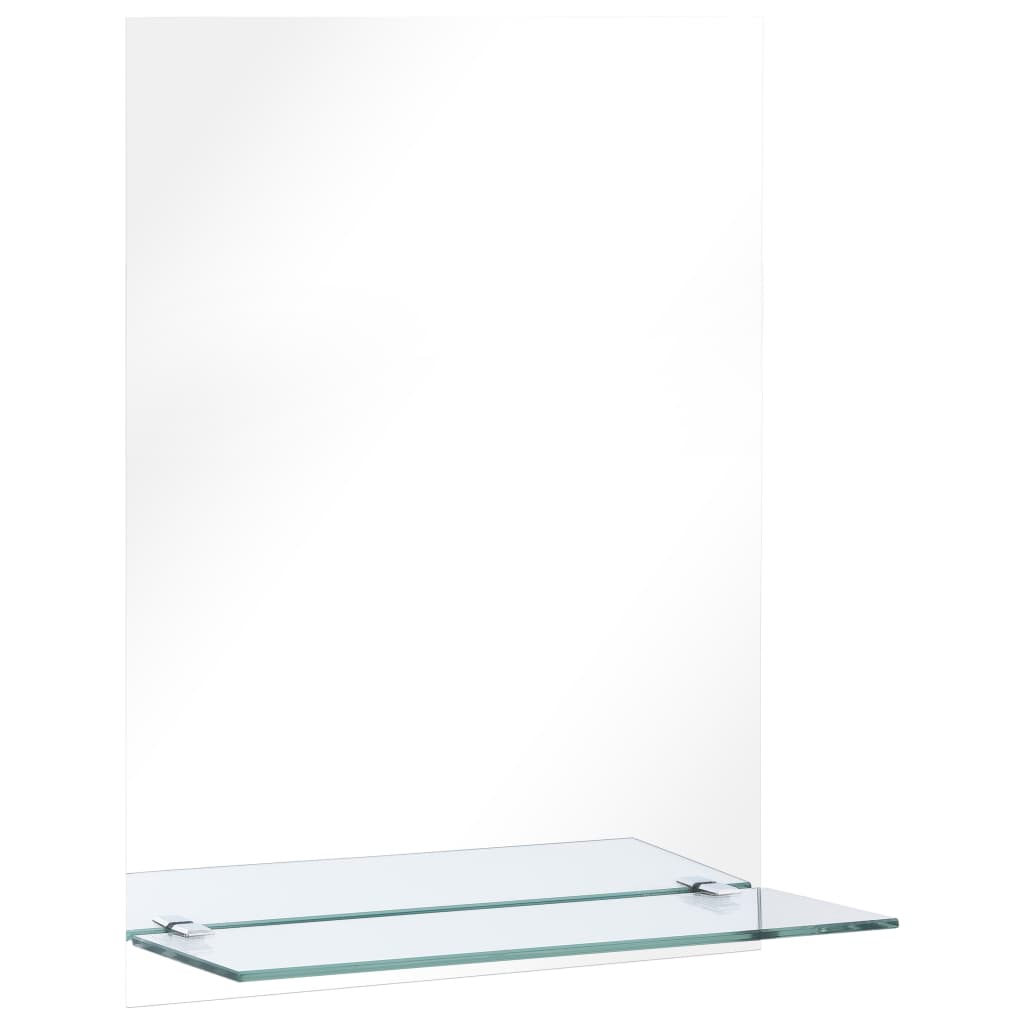 Wandspiegel mit Regal 20×40 cm Hartglas