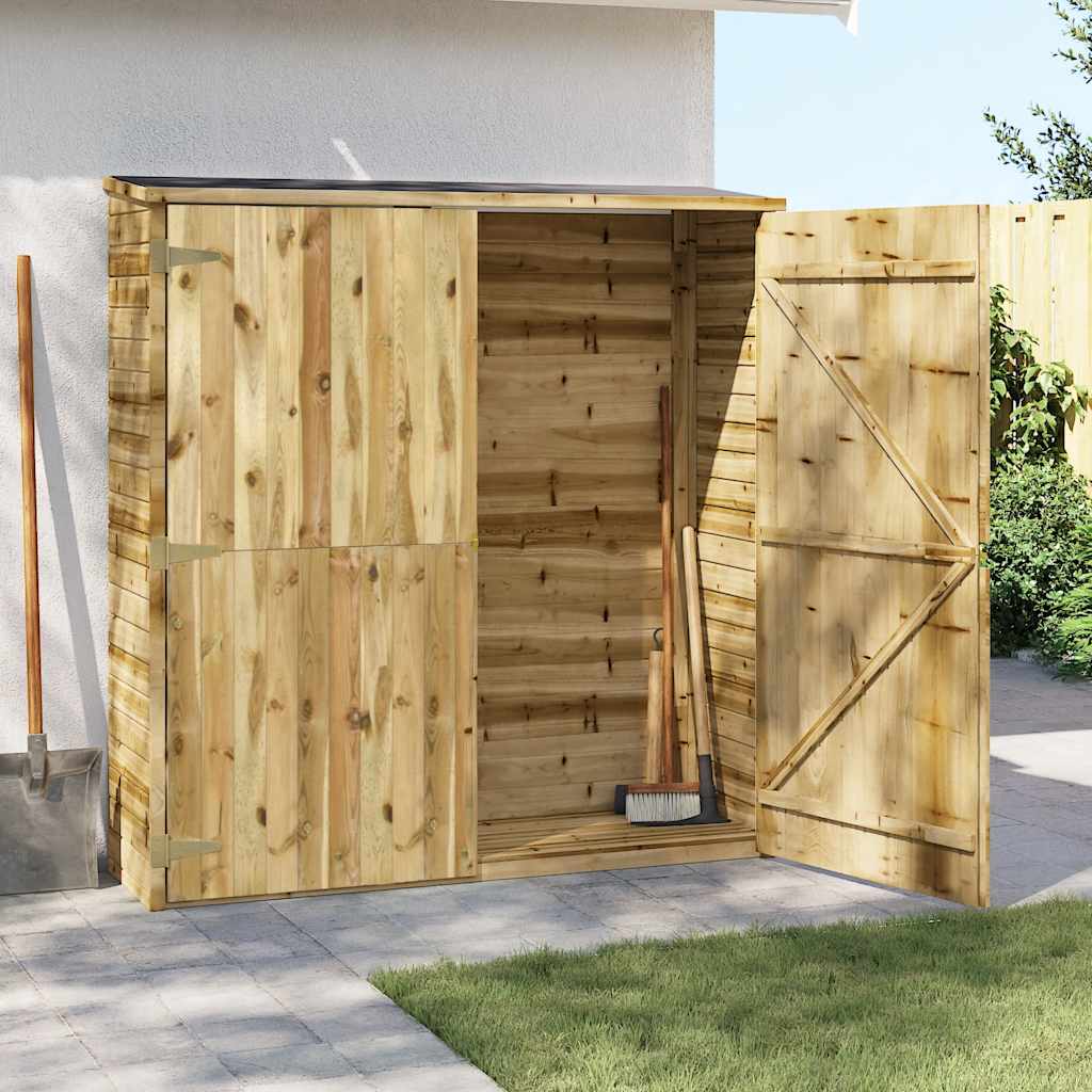 Garten-Geräteschuppen 123x50x171 cm Kiefernholz Imprägniert