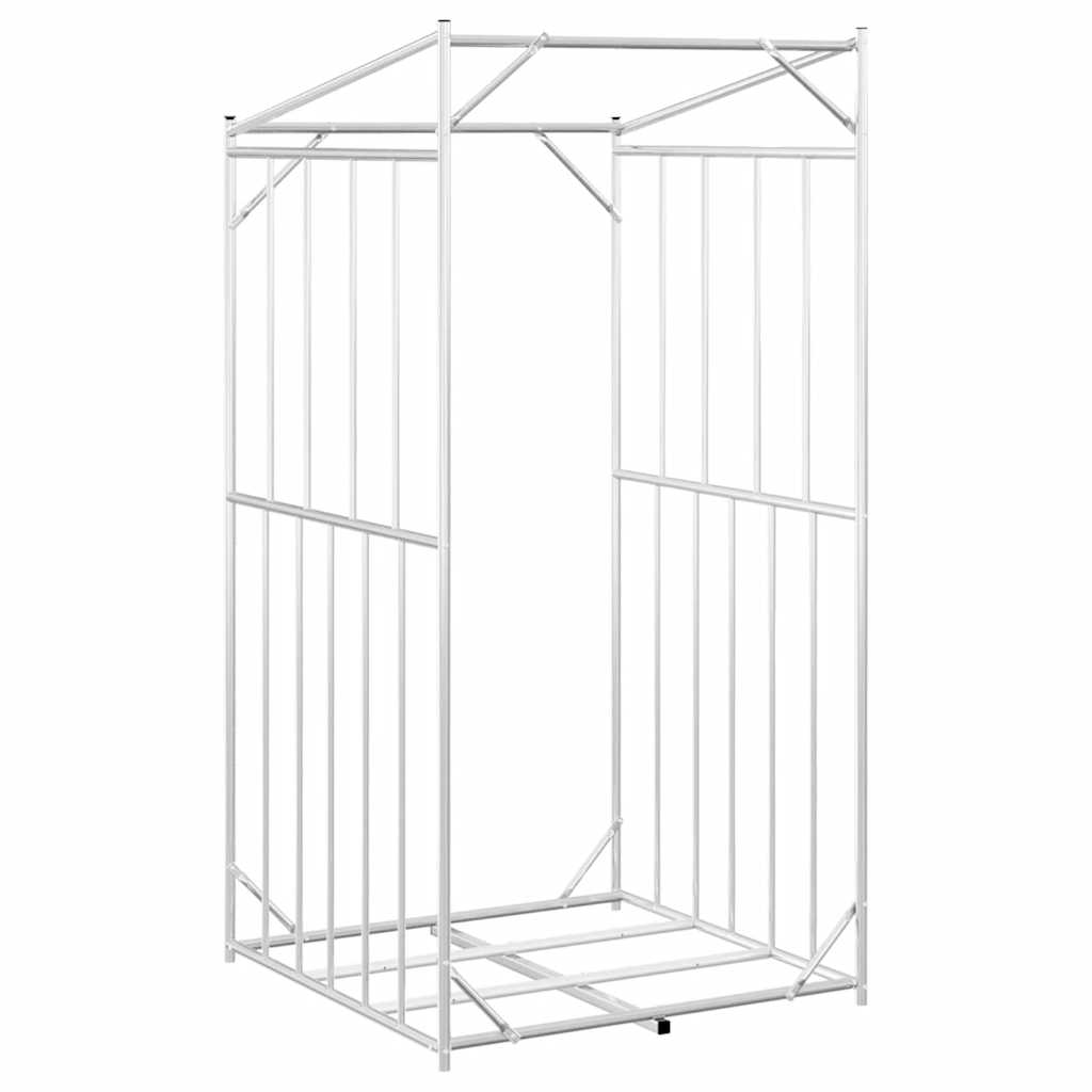 Brennholzregal mit Regenschutz 100,5x40,5x110,5 cm