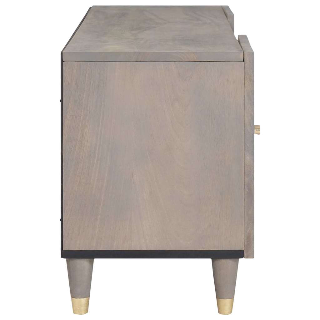 TV-Schränk mit Tür Honigbraun 105 x 33 x 46 cm Massivholz Mango