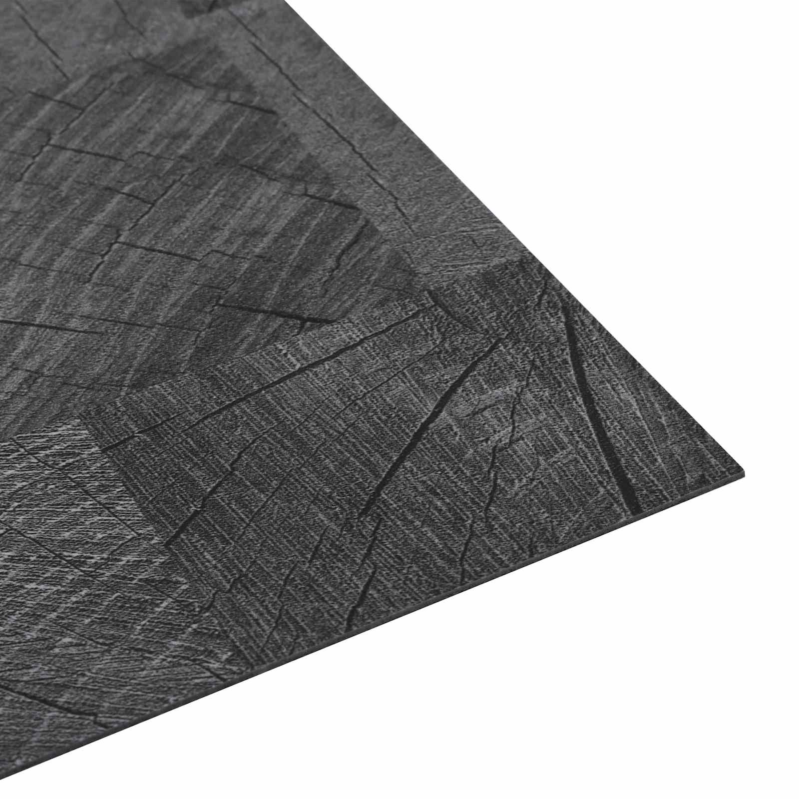 Bodenplanken 55 pcs Schwarz 5,11 m² PVC