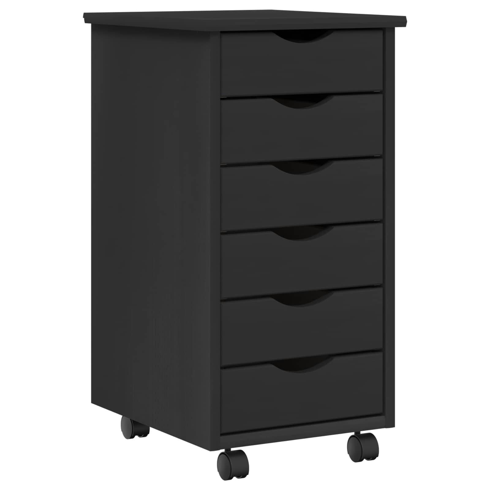 Desk und Rolling Cabinet Set MOSS 2 pcs Honigbraun