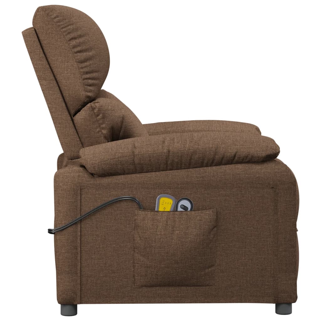 Massagesessel Elektrisch Schwarz Stoff