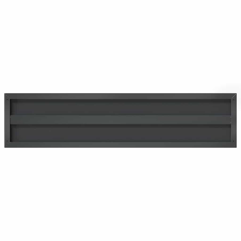 Wandregale 2 Stk. 100x40 cm Silbern Edelstahl