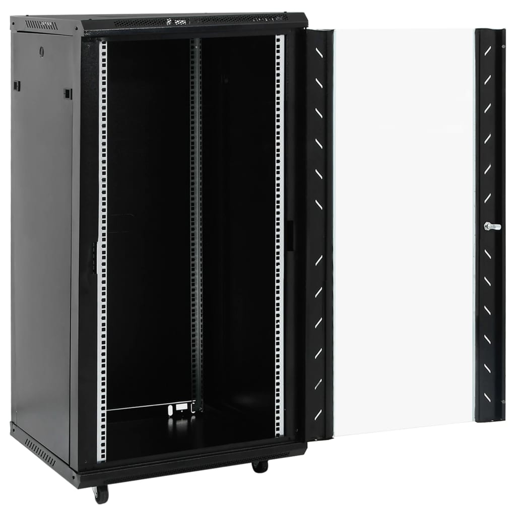 15U Netzwerkschrank 19" IP20 Schwarz 60x45x86 cm