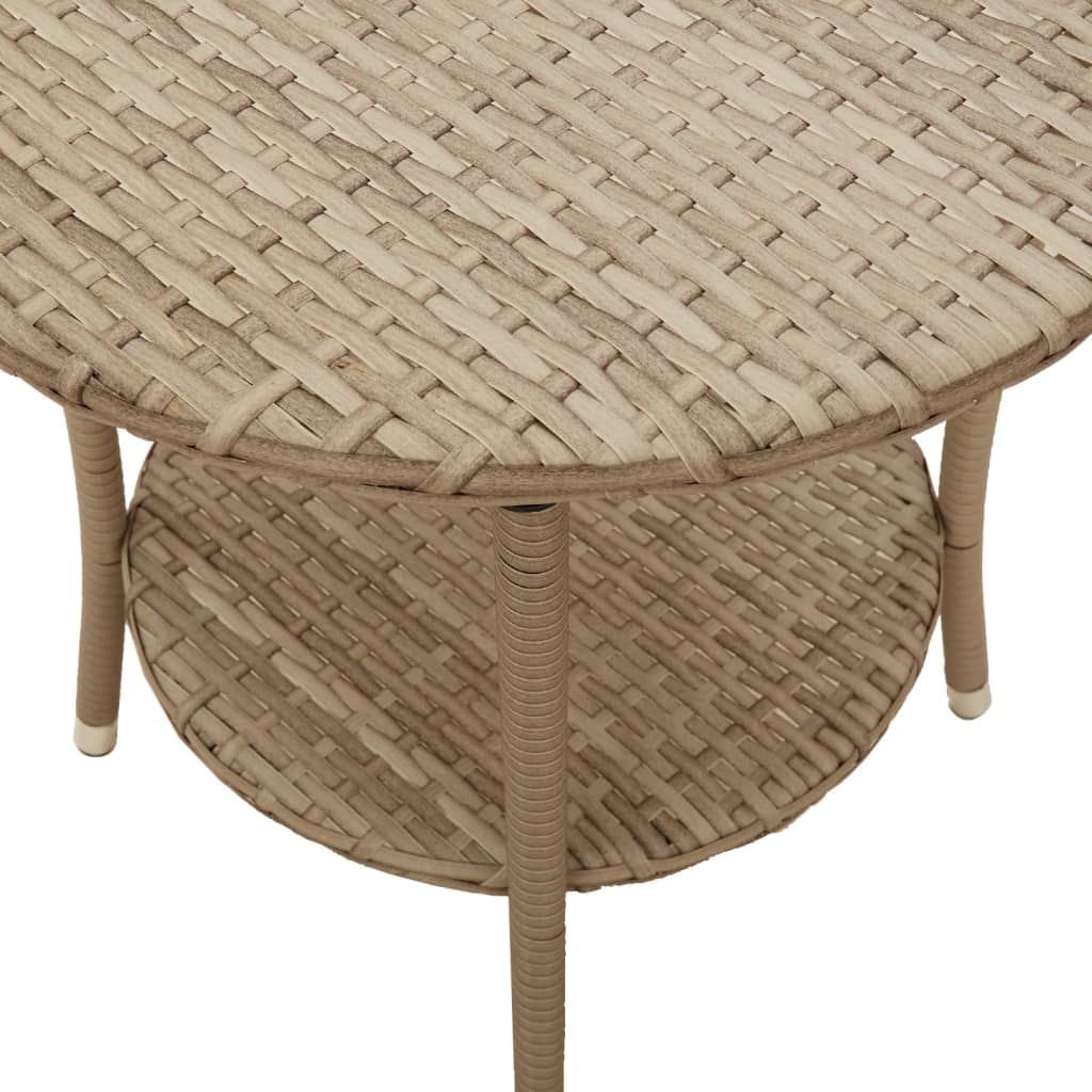 Gartensessel Verstellbar mit Kissen Schwarz Poly Rattan