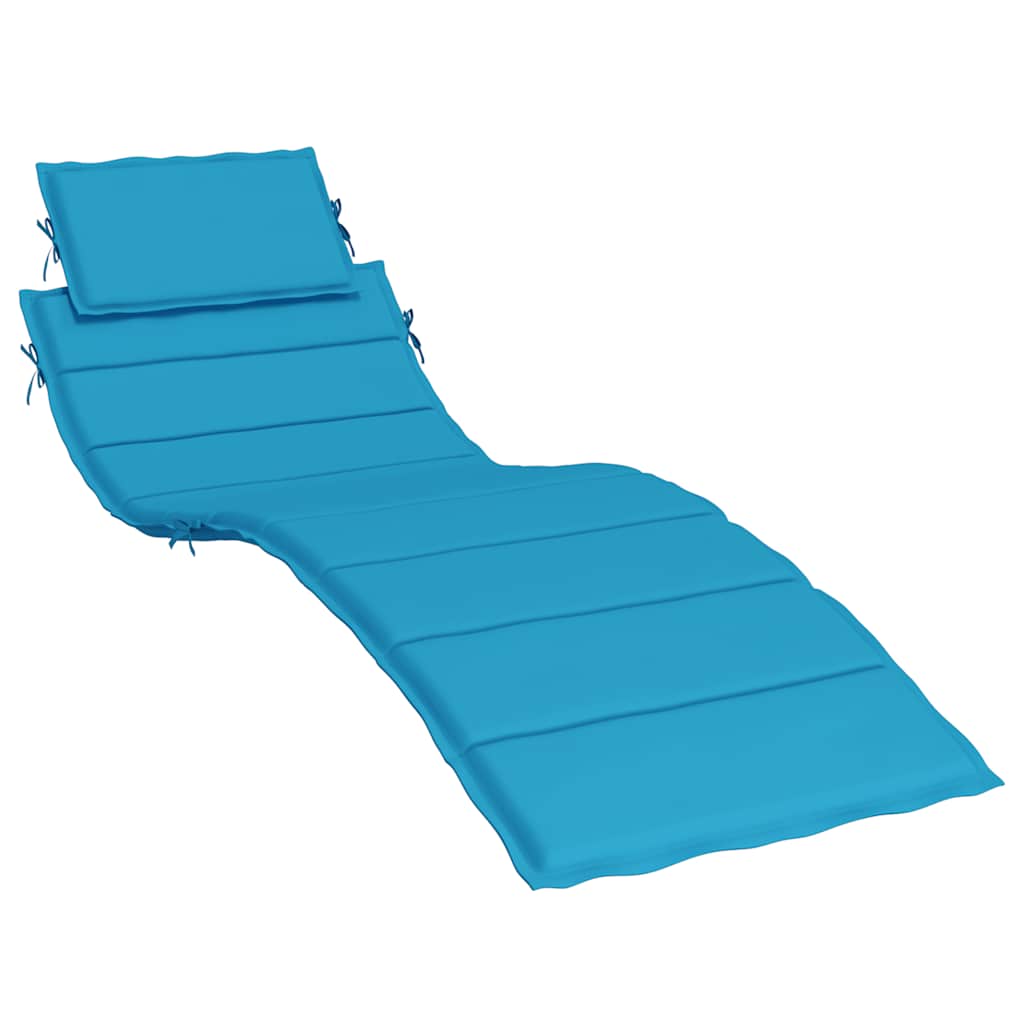 Sonnenliegen-Auflage Grau 186x58x4 cm Oxford-Gewebe