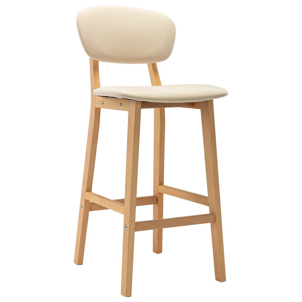 Barhocker 2 Stk. Braun Stoff