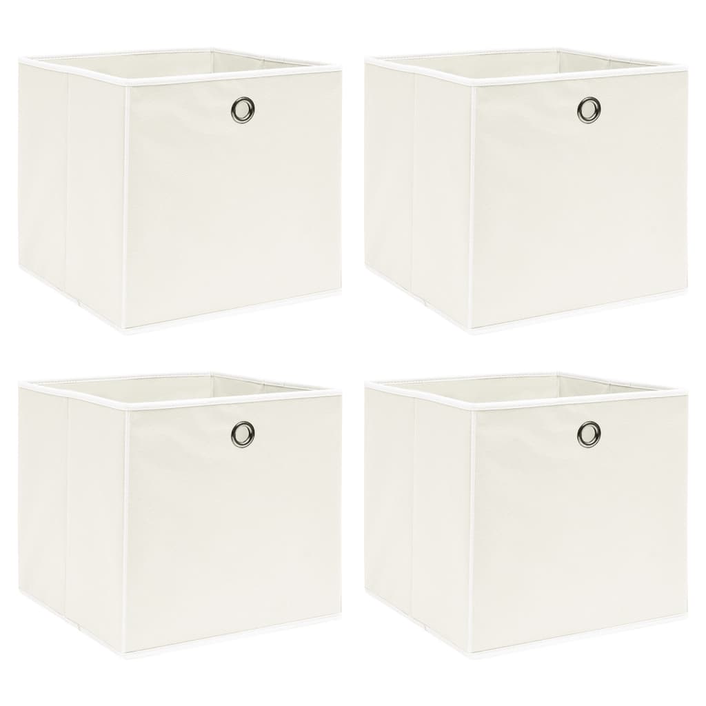 Aufbewahrungsboxen 4 Stk. Blau 32x32x32 cm Stoff