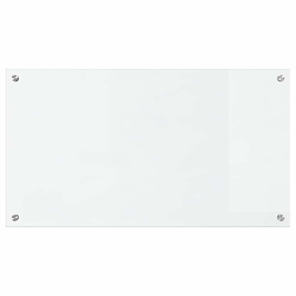 Küchenrückwand 2 pcs Weiß 70 x 40 cm Gehärtetes Glas