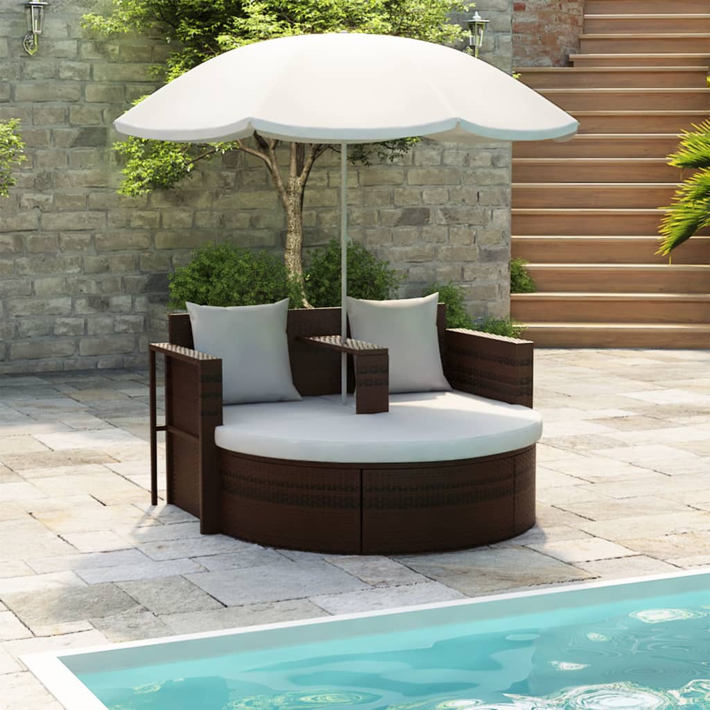 Garten-Sofa mit Kissen 8 pcs Beige und Hellgrau Poly-Rattan