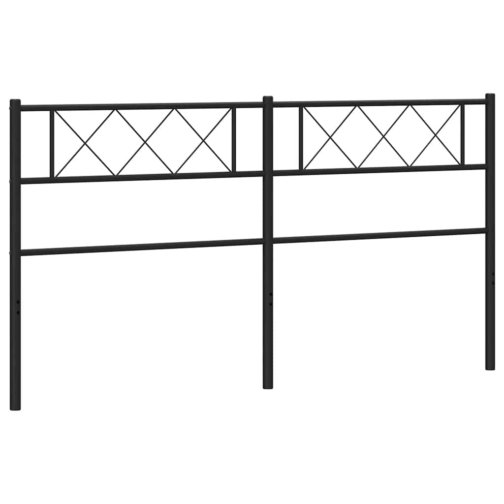 Ersatz-Kopfteil Metall Schwarz 100 cm