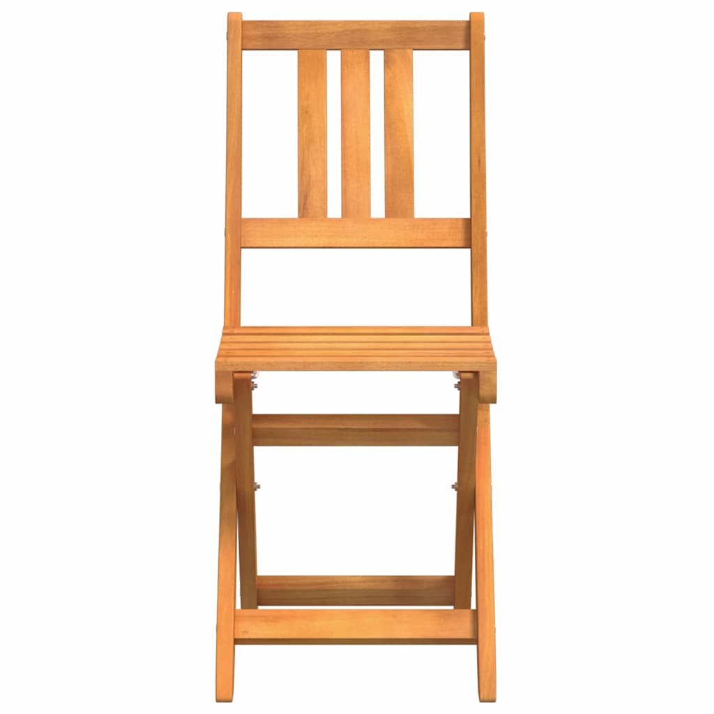 Außen Bistro-Stühle 6 pcs Natur Massivholz Akazie