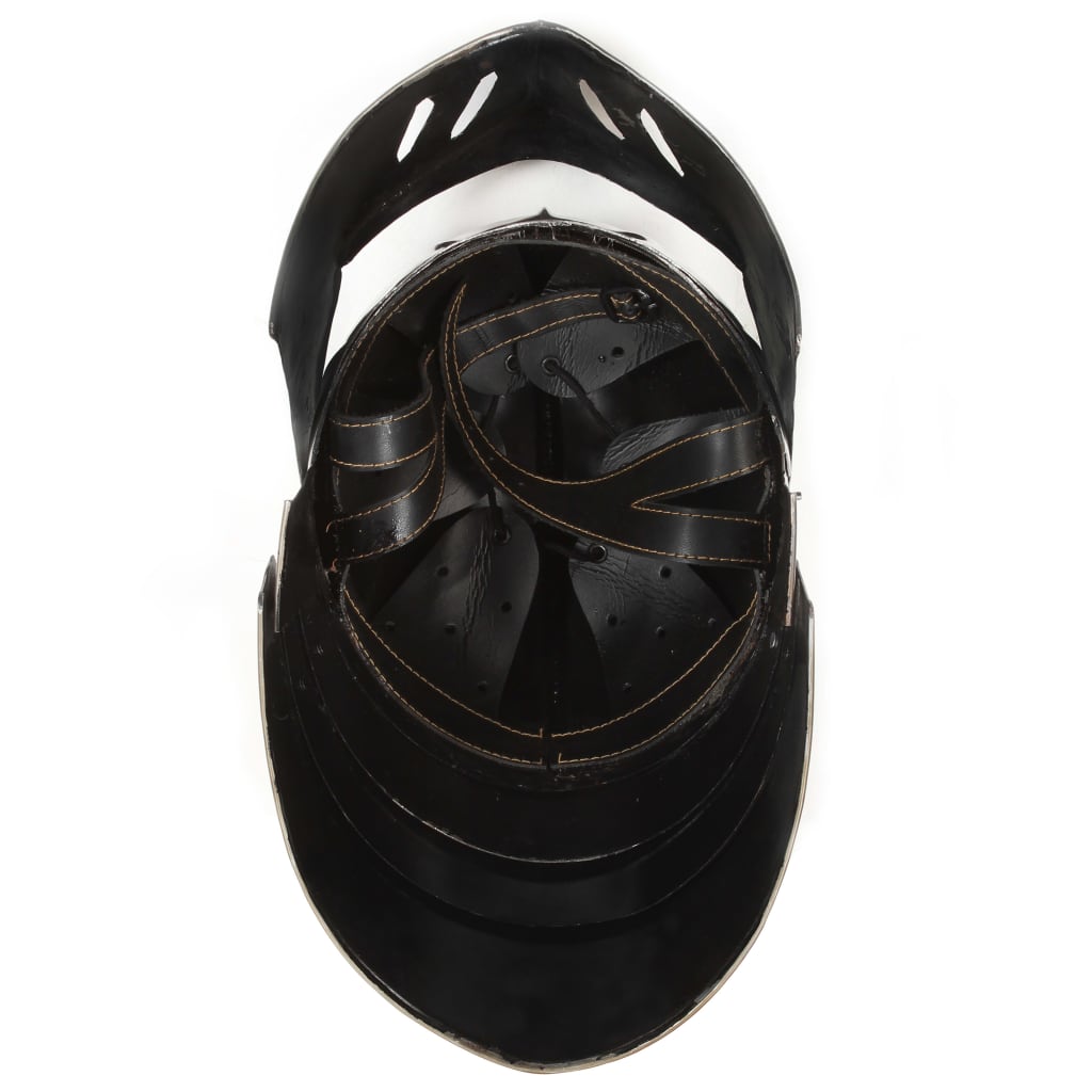Preußische Pickelhaube Antik Replik für LARP Schwarz Stahl