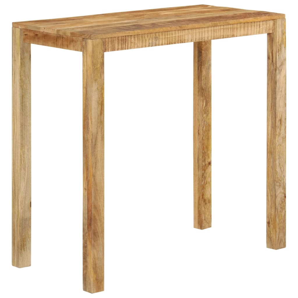 Konsolentisch 110x35x76 cm Raues Mangoholz