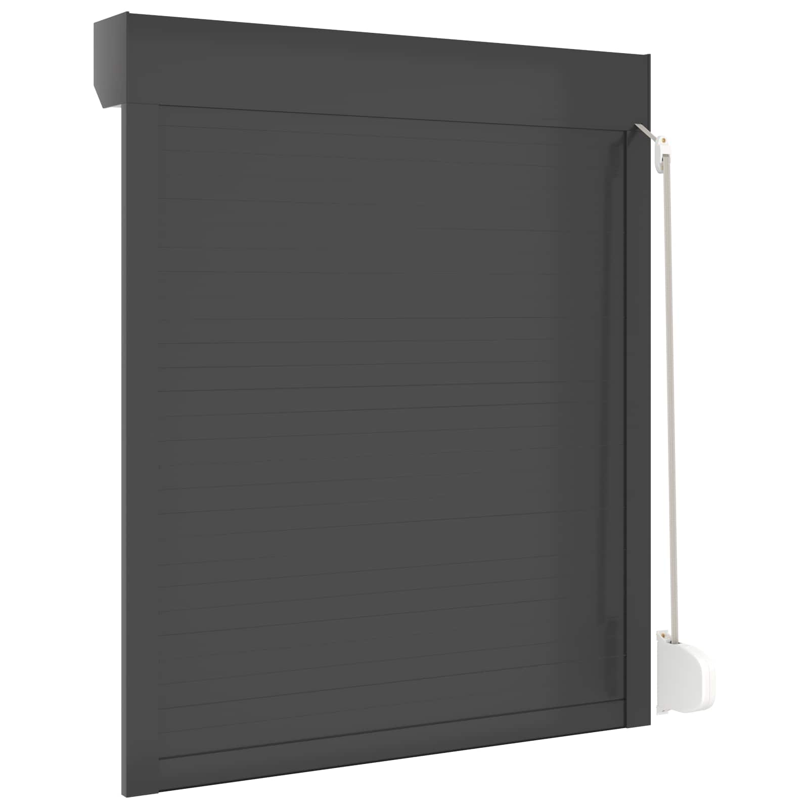 Rollladen Weiß 70 x 100 cm Aluminium und Polyurethan