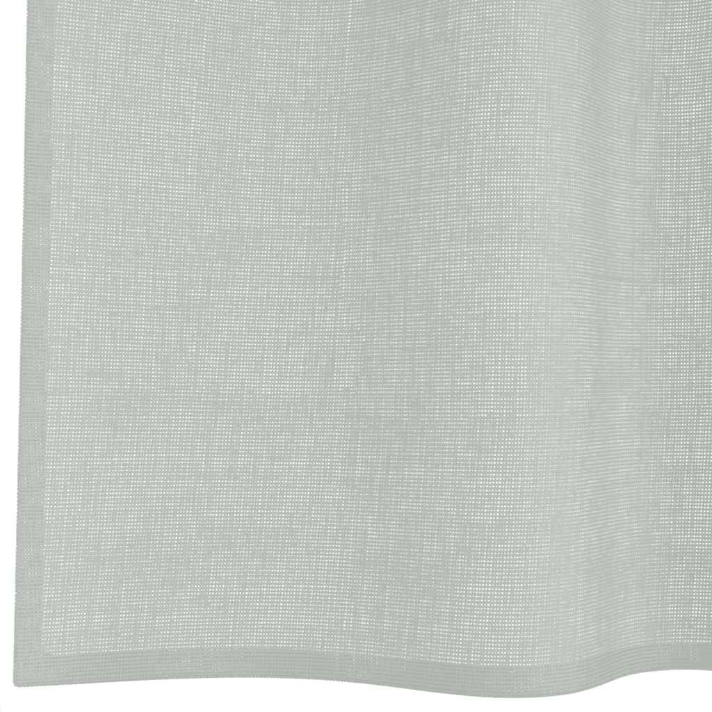 Voile Vorhänge mit Ösen 2 Stk. Apfelgrün 140x140 cm