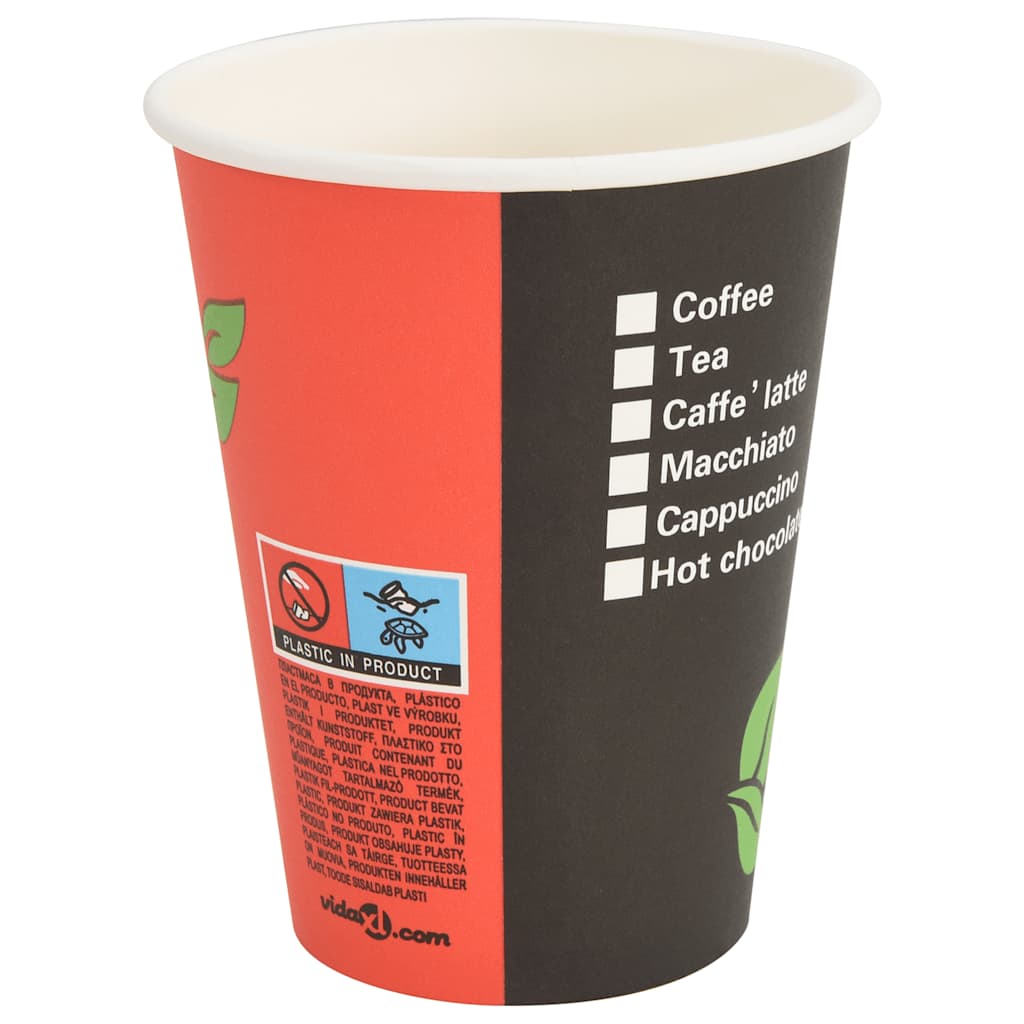 1000 Stk. Einweg-Kaffeebecher Pappe 120 ml (4 oz)