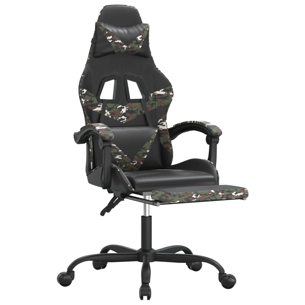 Gaming-Stuhl Drehbar Schwarz und Rot Kunstleder