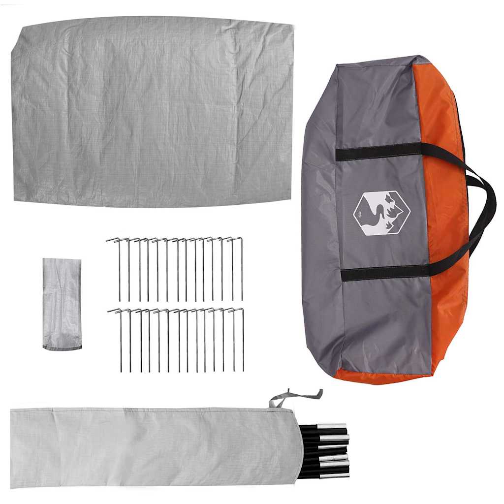 Campingzelt mit Dach mit Speicher Grün 482 x 360 x 227 cm Taft