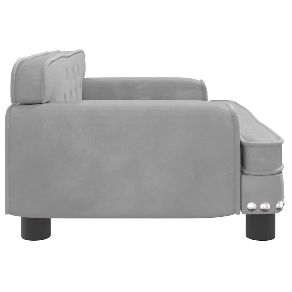 Hundebett Rosa 90x53x30 cm Samt