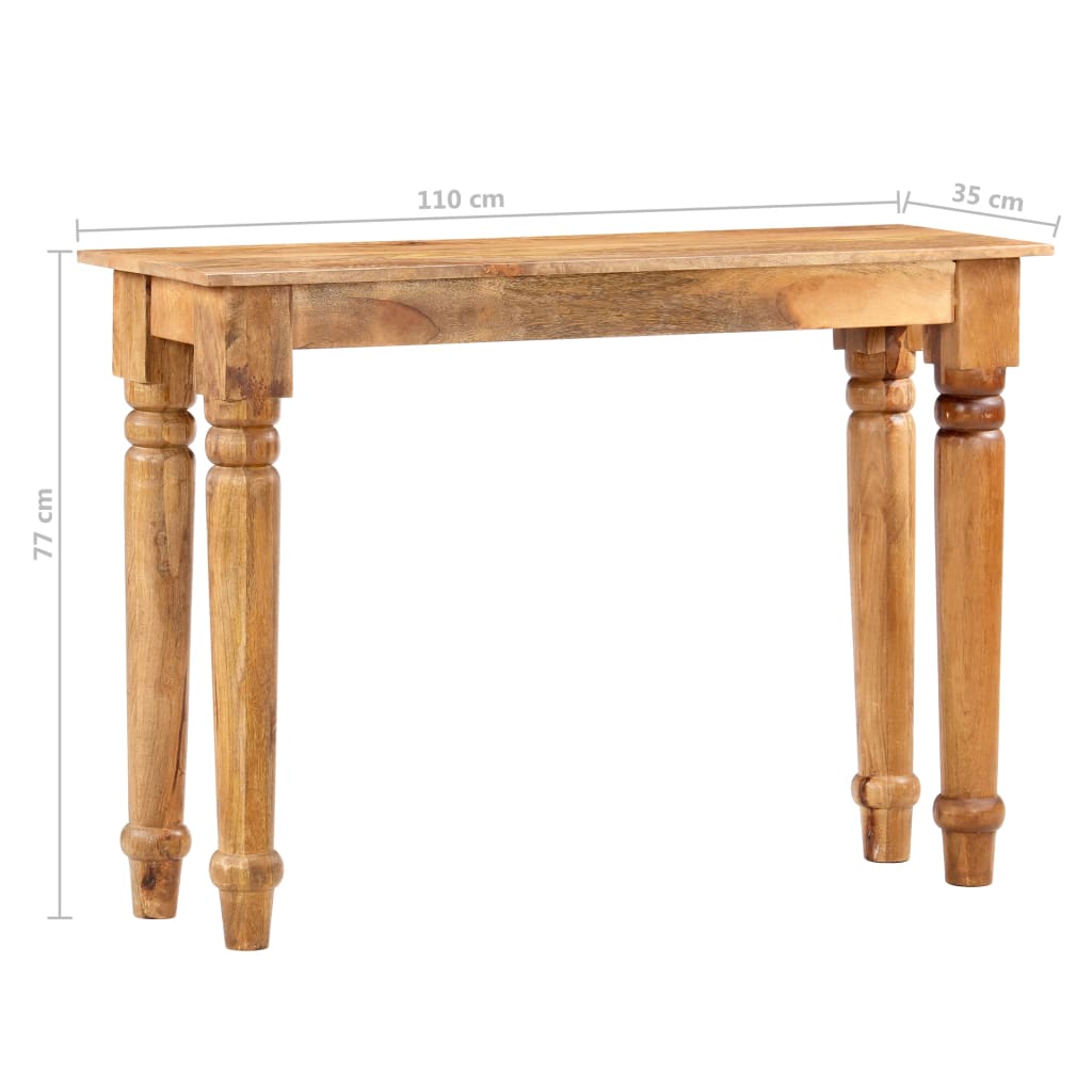 Beistelltisch 43×43×40 cm Massivholz Mango