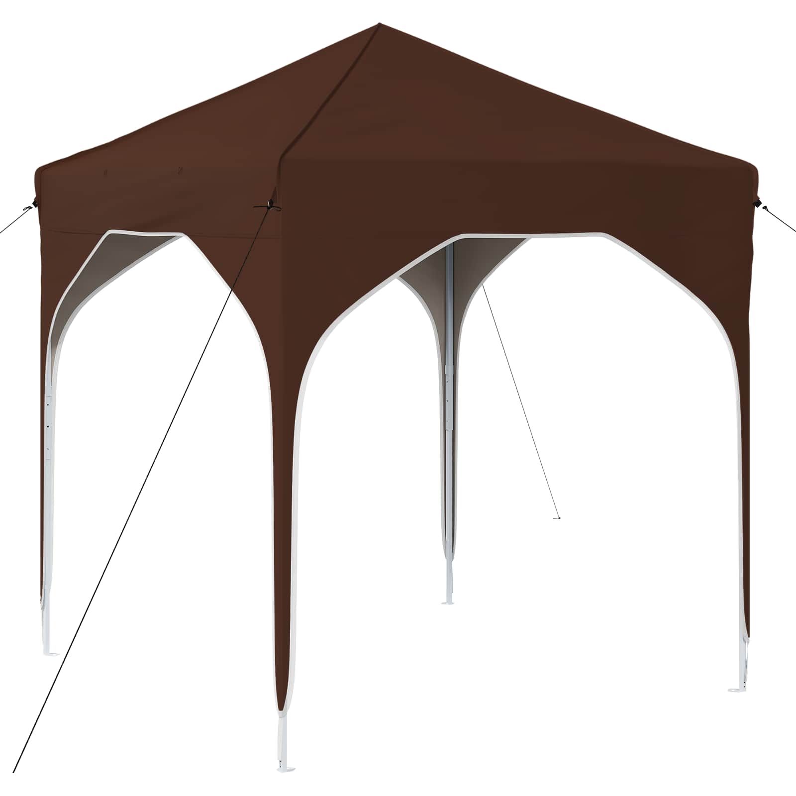 Pop-up Partyzelt 194 x 194 x 245 cm Creme