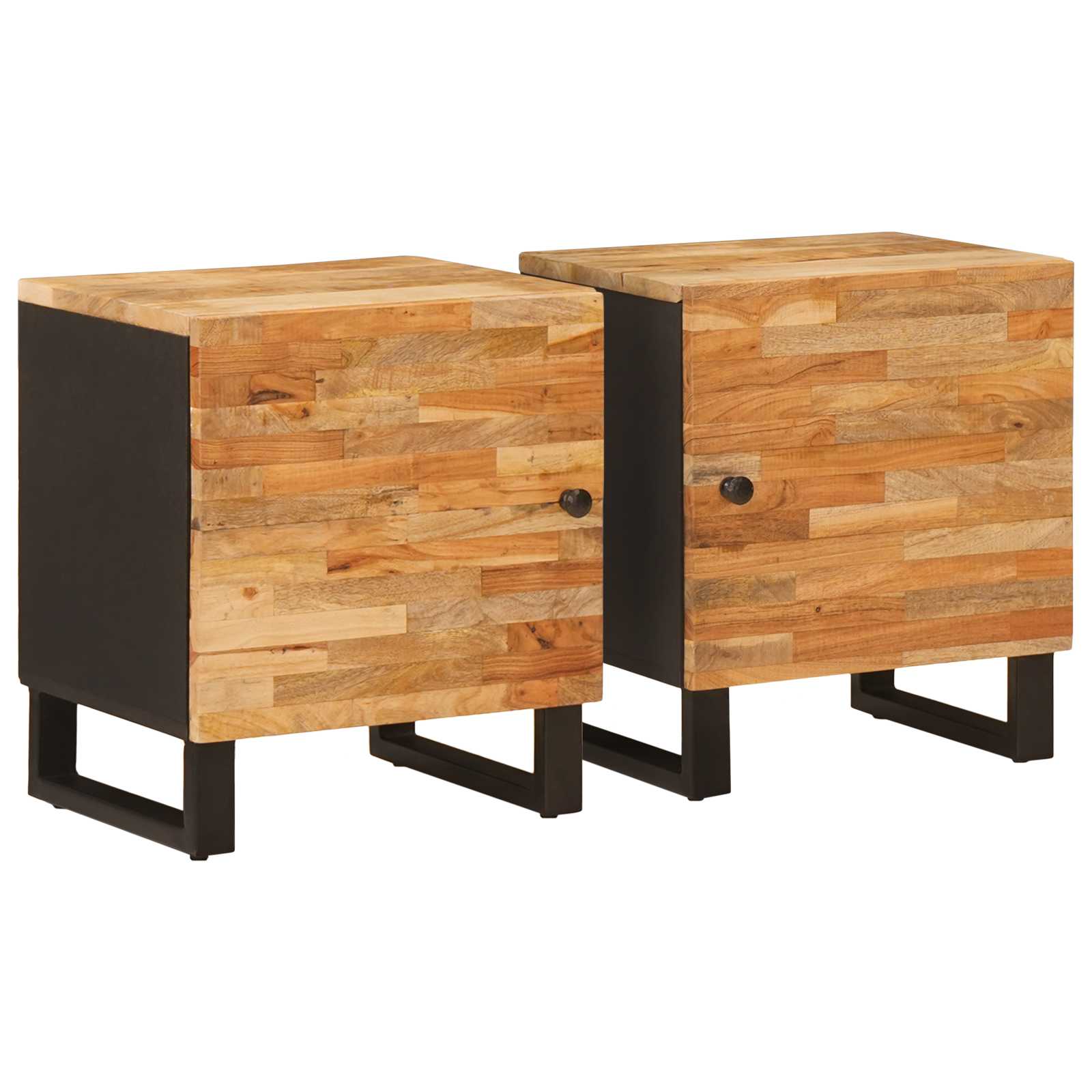 Nachttisch Braun 40 x 33 x 46 cm Massivholz Mango