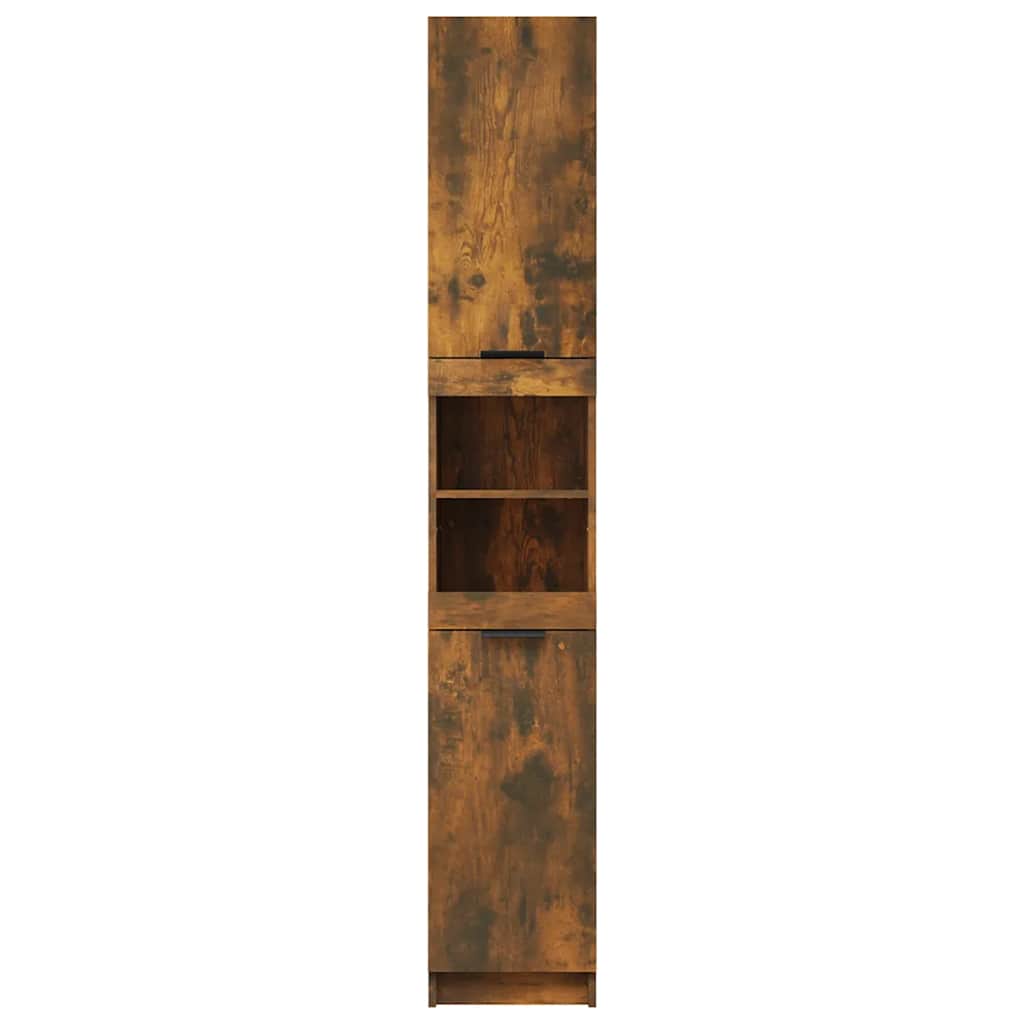 Badschrank Weiß 32x34x188,5 cm Holzwerkstoff