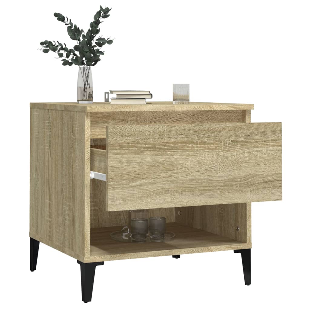 Beistelltisch Weiß 50x46x50 cm Holzwerkstoff
