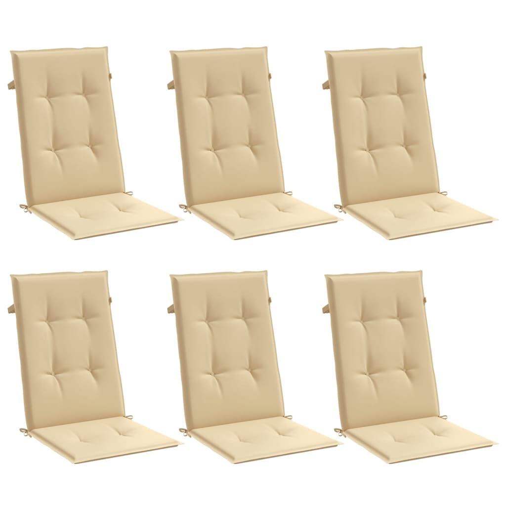 Hochlehner-Auflagen 2 Stk. Melange Anthrazit 120x50x7cm Stoff