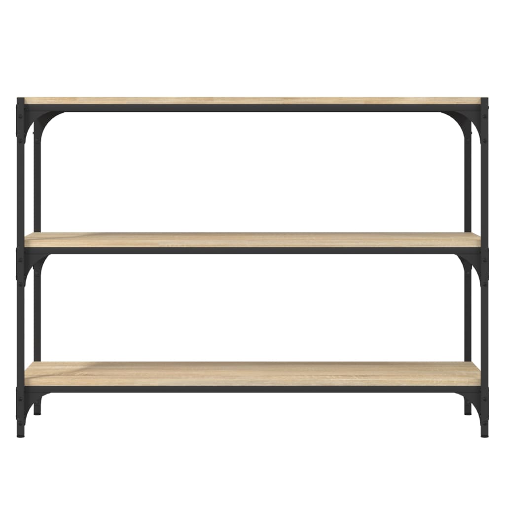 Bücherregal Schwarz 40x33x70,5 cm Holzwerkstoff und Stahl