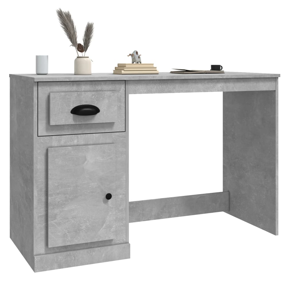 Schreibtisch mit Schublade Weiß 115x50x75 cm Holzwerkstoff