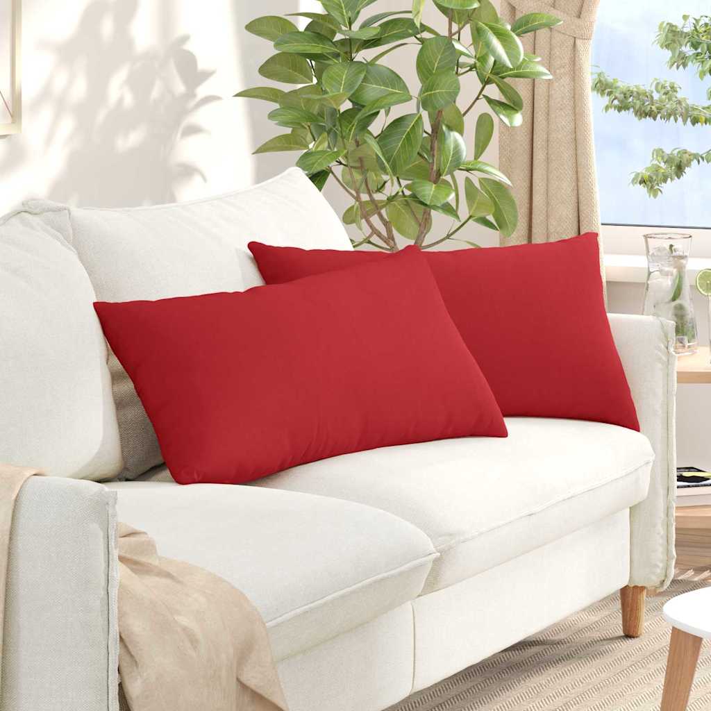 Sofakissen 2 pcs Hellgrau 50 x 30 cm Stoff