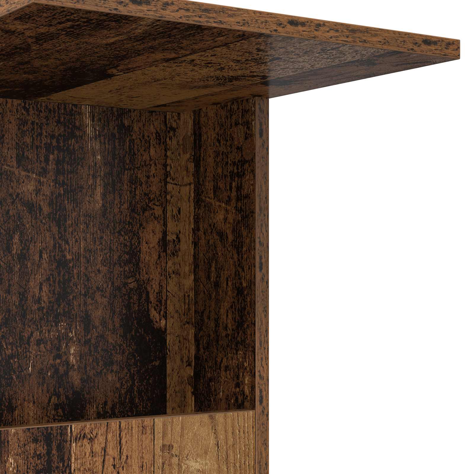 Beistelltisch Mit Rad Weiß 40 x 35 x 60 cm Holzwerkstoff